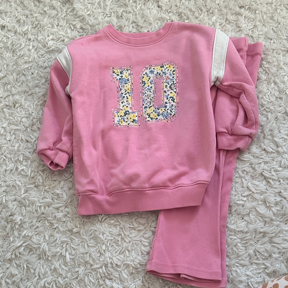 Toddler Gap sweatshirt and flares